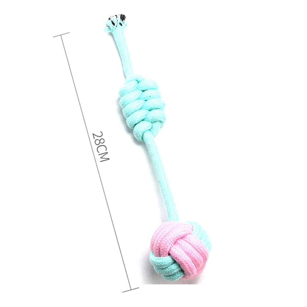 1pc Pet Dog Toys for Large Small Dogs Toy Interactive Cotton Rope Mini Dog Toys Ball for Dogs  Accessories Toothbrush Chew Puppy