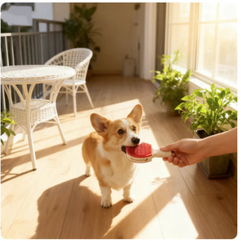 New Badminton Shape Bite-Resistant Dog Toy Interactive Chew Toy Relieves Boredom Teeth Grinding Stick Puzzle for Dogs Self-Fun