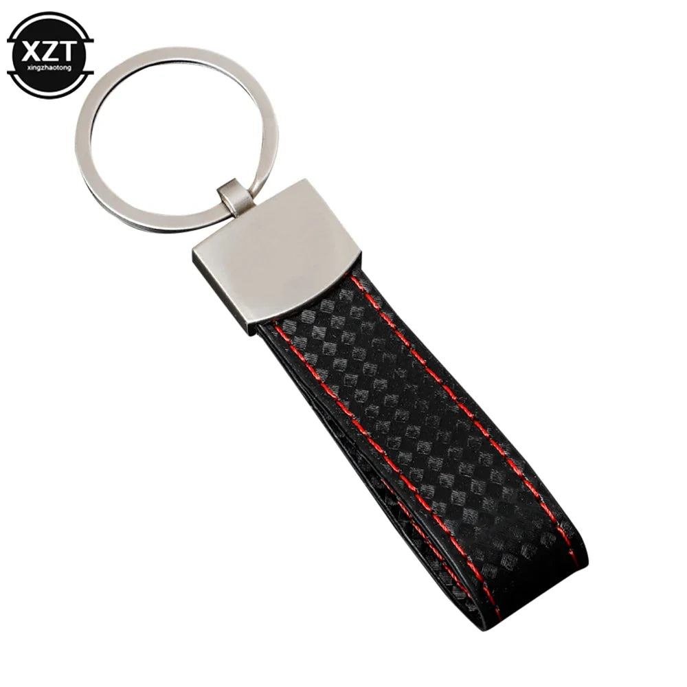 WYMECT Leather Car Keychain | Stylish Key Ring for Audi VW BMW