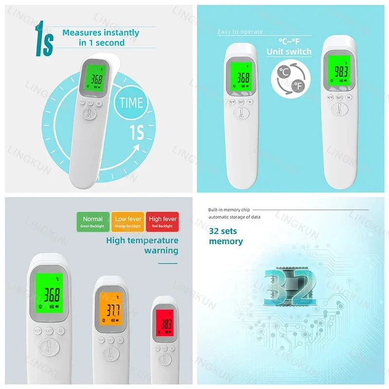Pet  Medical Digital Infrared Thermometer Quick Temperature Measurement Medical Handheld Pet Non-contact Thermometer