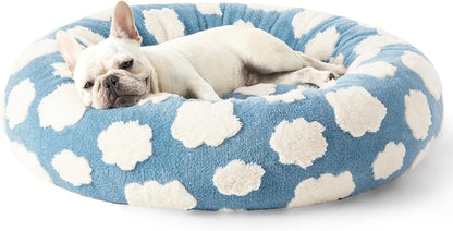 Round Pet Bed for Dogs Cats All Seasons Warm Winter Soft Comfortable Cushion Dog Beds for Large Dogs Dog Accessories Cat Bed