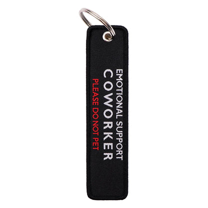 Spanish Quotes Embroidery Key Tag | Motorcycle Keychain for Men