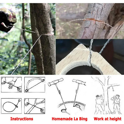 Mini Pocket Wire Saw | Stainless Steel Outdoor Survival Cutting Tool