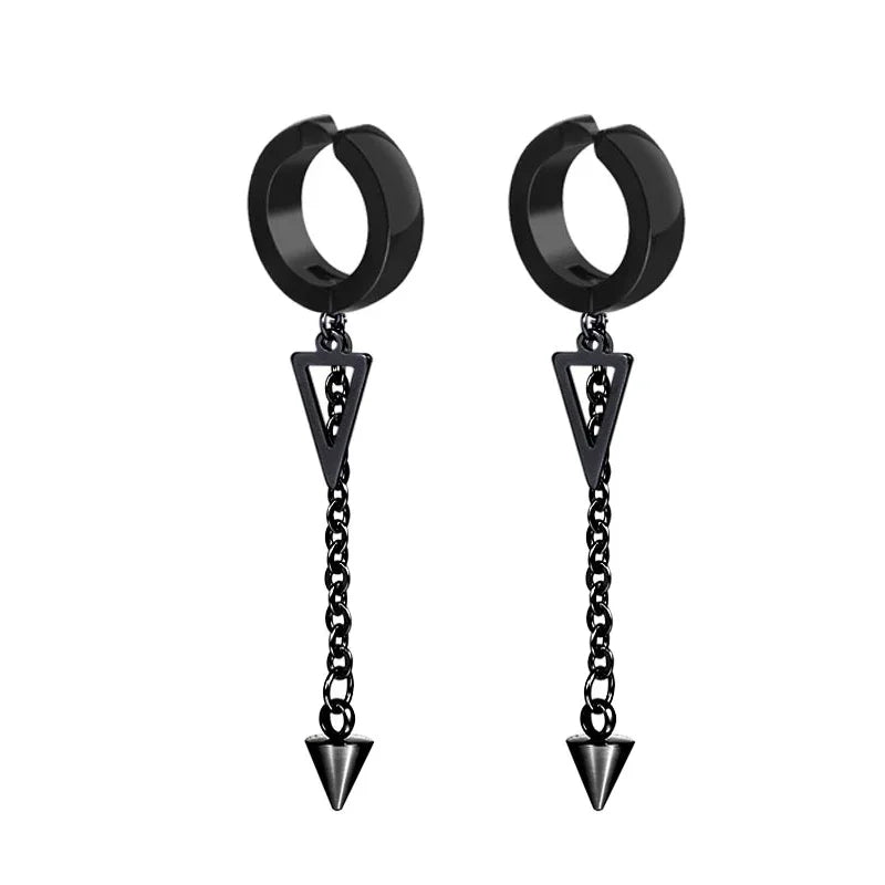 Clip-On Earrings Stainless Steel Round Ear Clip | No Piercing Fashion Jewelry