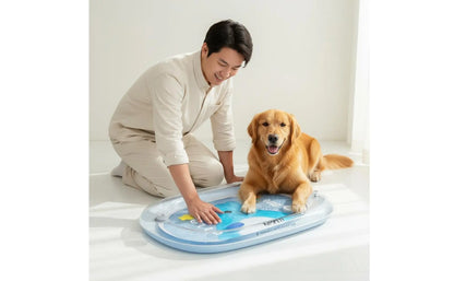 Pet Water Bed Scratch Resistant Inflatable Cooling Pad Water Cooling Pad Thick PVC Pet Play Mat Foldable for Summer