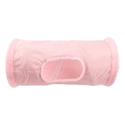 Collapsible Suede Fabric Puppy Kitten Rabbit Pet House Tunnel Holes Channel Tunnel Tube Cat Tunnel Pet Supplies Cat