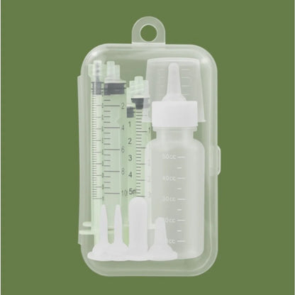 Pet Feeding Device Set Cat Dog Care Bottle Syringe Suit Newborn Kitten Feed Device with Feeding Bottle Puppy Medication Device