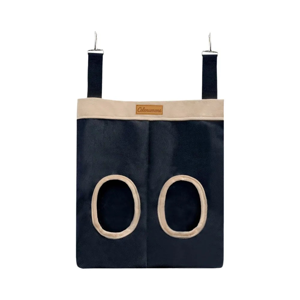Practical Hanging Rabbit Feed Bag Canvas Eco-Friendly Hay Bag Chew Proof Hay Pouch For Rabbit Dutch Pig