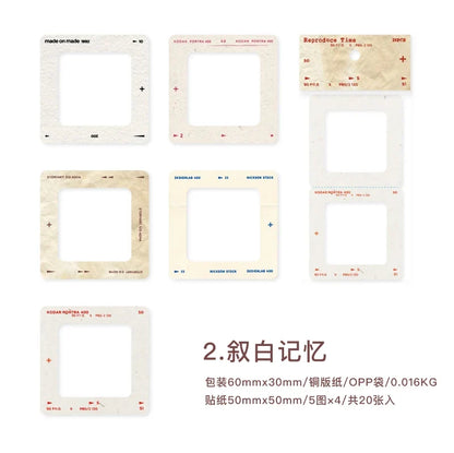 Vintage Cat Sticker Pack | 20pcs Cute Scrapbooking Labels