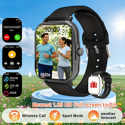 KESHUYOU H6 Plus Smart Watch | 1.85-Inch Bluetooth Calling Fitness Tracker