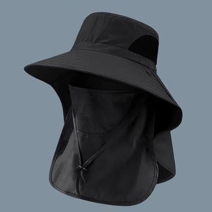 Summer Sun Hat with Neck Flap | UV Protection Outdoor Cap for Hiking Fishing