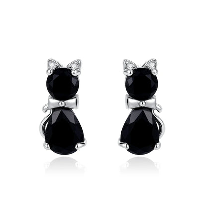 925 Silver Butterfly Cherry Stud Earrings | Fine Jewelry Gift for Women