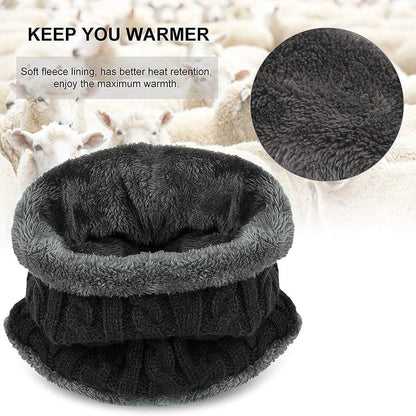 Kids Warm Knitted Hat and Scarf Set | Winter Accessories for Children
