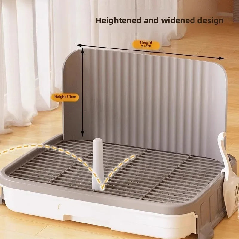 Pet-specific Training Toilet Indoor Pet Cleaning Products Anti-stepping Plastic Dog Pee Pad Holder Removable Net Reusable Tray