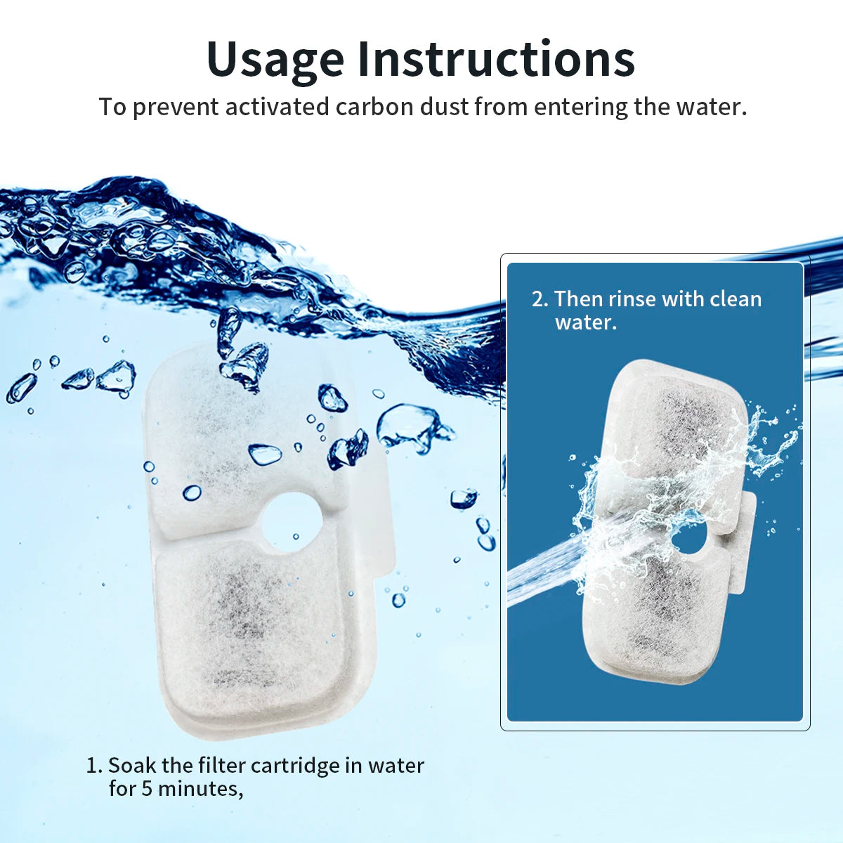 12 Piece PETLIBRO Dockstream Replacement Filter PLWF115 PLWF105 PLWF005 Cat Water Dispenser, Pet Water Dispenser 6-Month Set