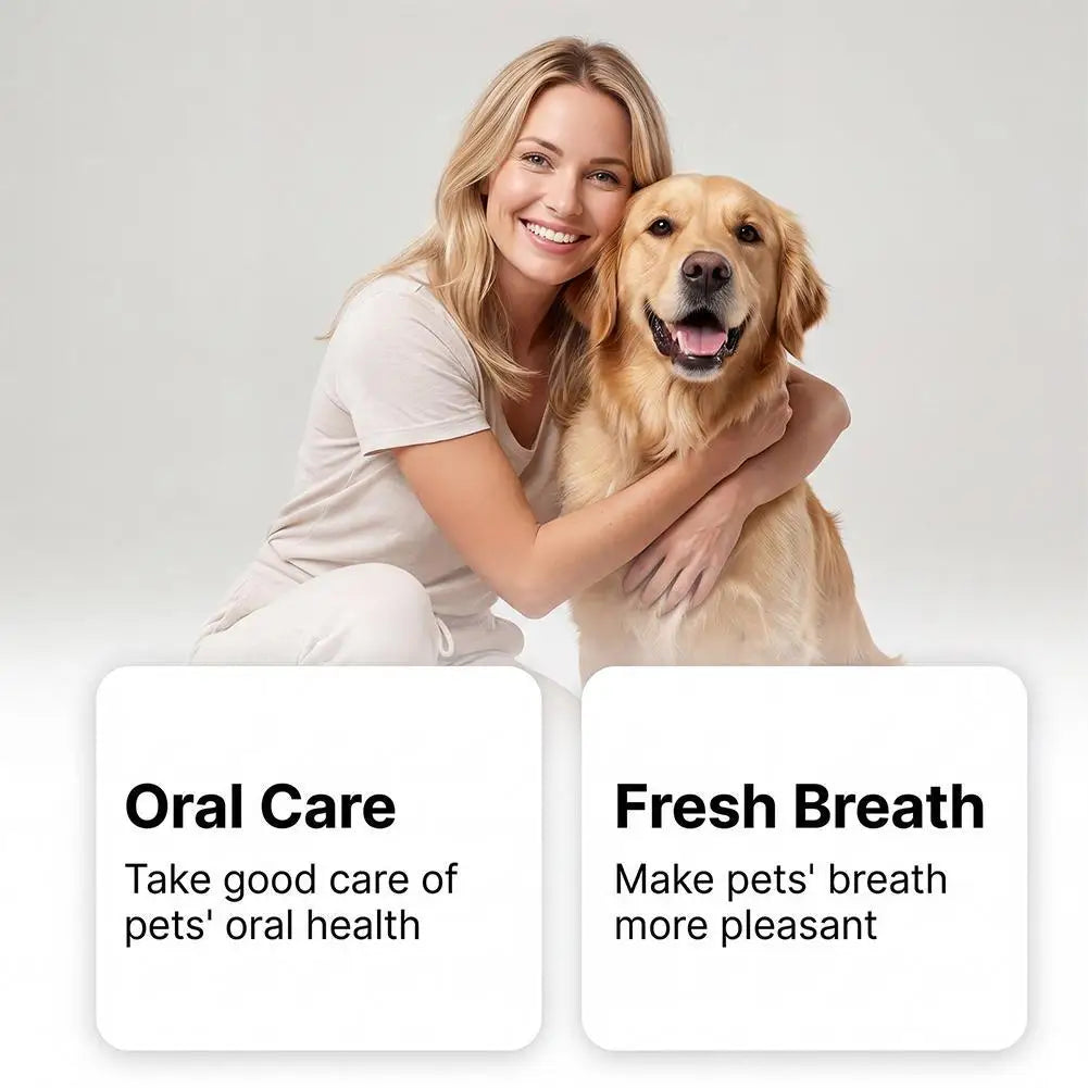 Pet Oral Hygiene Spray,Teeth Cleaning Spray & Breath Freshener, Helps Reduce Plaque and Tartar, Support Healthy Gums for Pets