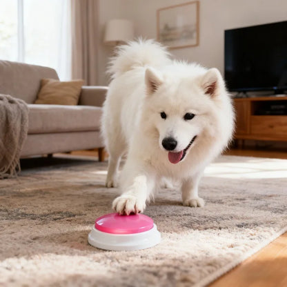 Pet Communication Button Recordable Talking Training Buzzer Cat Dog Toys Talking Starters  Speaking Button Portable Pet Supplies