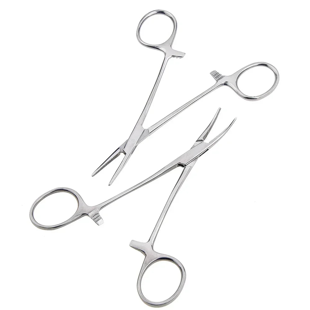 Stainless Steel Hemostatic Forceps | Multi-Purpose Surgical Clips and Mosquito Pliers