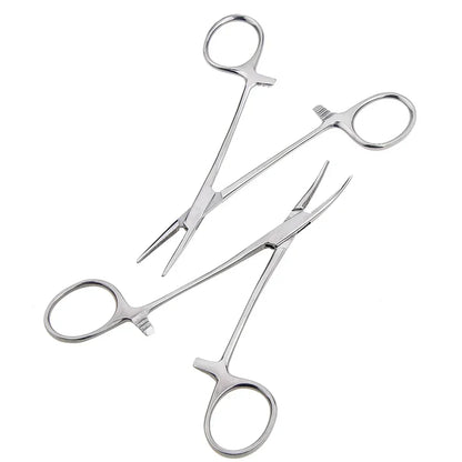 Stainless Steel Hemostatic Forceps | Multi-Purpose Surgical Clips and Mosquito Pliers