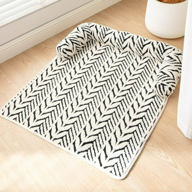 New Pet Mat-Original & Thickened Non-Slip Plush Pet Mat, Warm Sofa Style Dog & Cat Bed, Nordic Pet Accessories for Home