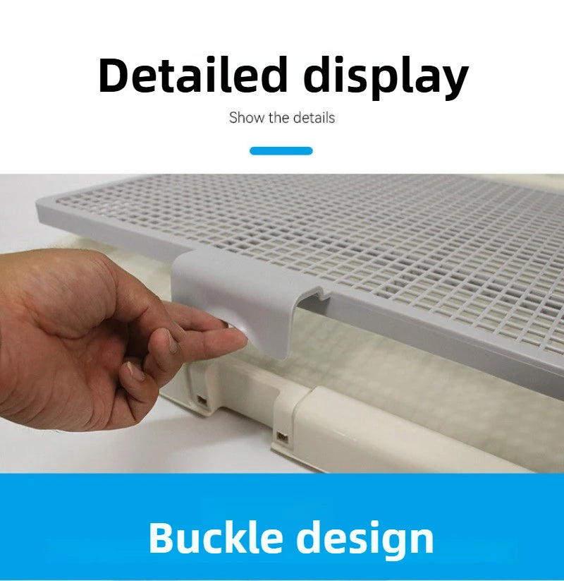 Pet Dogs Pee Training Tray Portable Dog Cleaning Tools Indoor Puppy Tray Toilet Diaper Easy To Clean Grid Like Pet Supplies