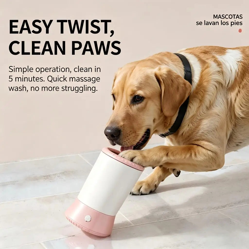 Pet Foot Washing Machine Electric Pet Paw Cleaner Automatic Dog Quick Cleaner Pet Paw Portable Low Noise Waterproof Foot Cup