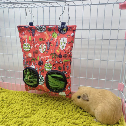 Rabbit Hay Bag Hay Dispenser For Guinea Pig Chinchilla Food House For Hay Guinea Pigs Feeder Hay Bag For Rabbits Pet Products