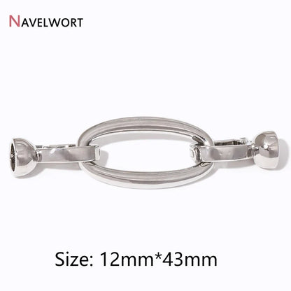 2/4/6Pcs Gold Color Round Jewelry Clasps | Locks For Bracelet Necklace Making Supplies