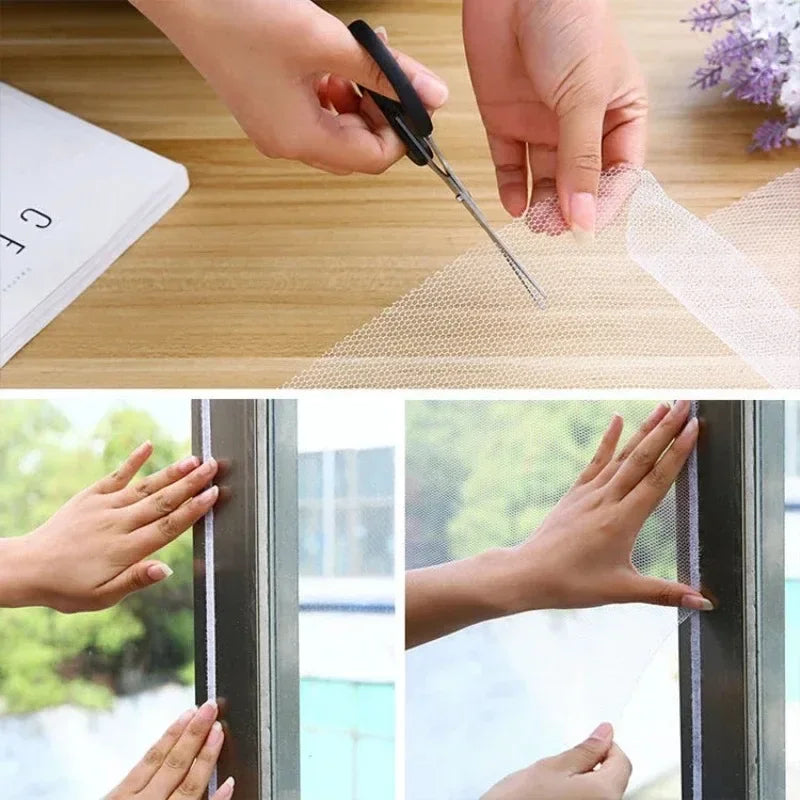 Self-Adhesive No-Drill Mosquito Net for Windows | DIY Insect Screen