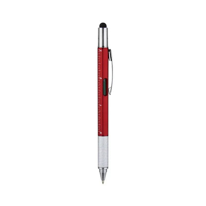 7 in 1 Multifunction Ballpoint Pen | EDC Hand Tool with Ruler Screwdriver Stylus Level