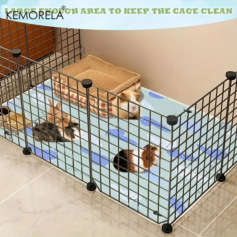 1PC 31x47 Inch Super Absorbent Non-Slip Guinea Pig & Hamster Cage Mat Washable Pet Bedding for Rabbits And Small Animals