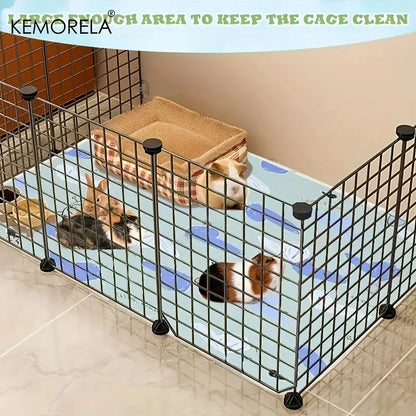1PC 31x47 Inch Super Absorbent Non-Slip Guinea Pig & Hamster Cage Mat Washable Pet Bedding for Rabbits And Small Animals