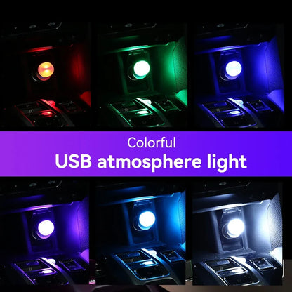 Car USB Atmosphere Light | LED Interior Touch Ambient Decoration