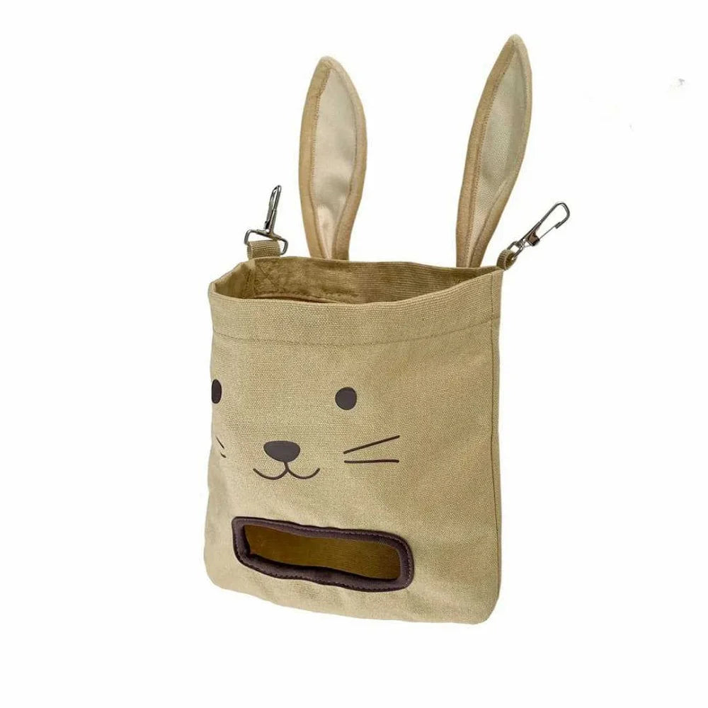 New Rabbit Hanging Hay Bag Shaped Feeding Feed Package Convenient Multiple Colors Available Small Pet Supplies