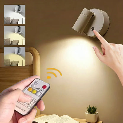 Magnetic USB Rechargeable LED Wall Light | Dimmable Touch Switch Reading Lamp