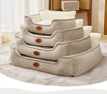 Pet Bed for Dogs and Cats Washable Dog Sofa for Small To Medium Breeds All-Season Mat Cozy Durable Dog Accessories Pet Supplies