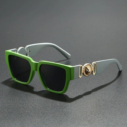 Square Leopard Print Sunglasses | UV400 Protection Travel Sunglasses