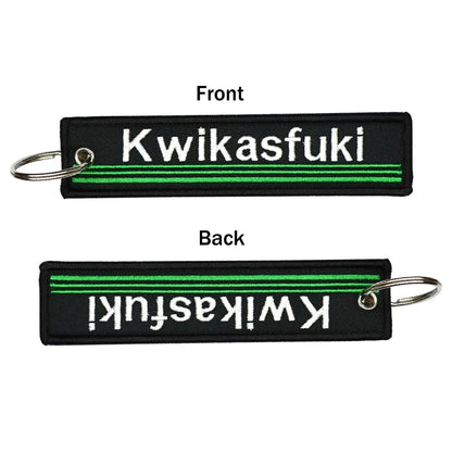 Motorcycle Keychain Double Sided Embroidery | Fashion Key Ring Gift
