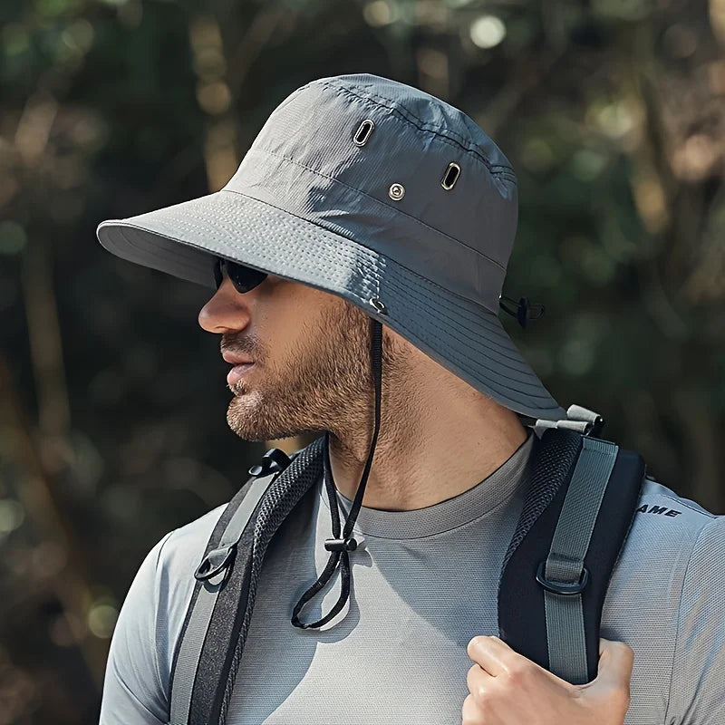 Adjustable Fisherman Hat | Breathable Sun Protection Bucket Hat for Outdoor Sports