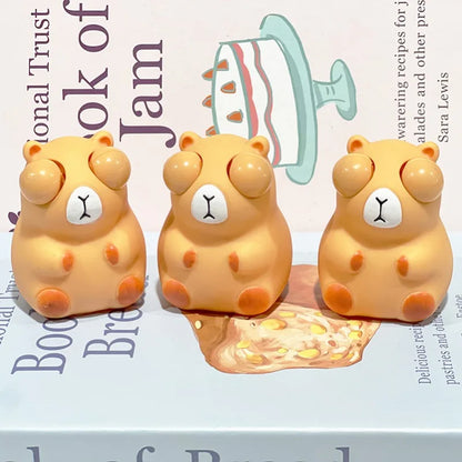Squishy Stress Relief Toy Pop Eyes Capybara | Cute Kawaii Anxiety Relief Squeeze Toy