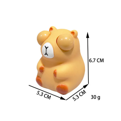 Squishy Stress Relief Toy Pop Eyes Capybara | Cute Kawaii Anxiety Relief Squeeze Toy