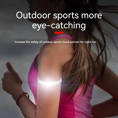 Ultralight COB Running Light | Rechargeable LED Bracelet for Night Safety