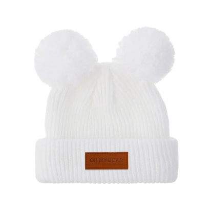 Solid Knit Baby Beanie | Unisex Infant Hat for Fall and Winter