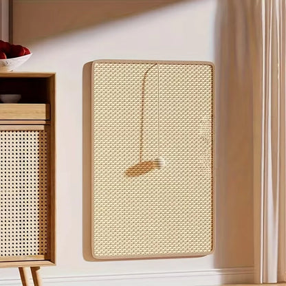Sturdy Vertical Cat Scratching Pad Beige with Hanging Ball, Space-saving Indoor Anti-scratch Sofa Protector Pet Cat Mat