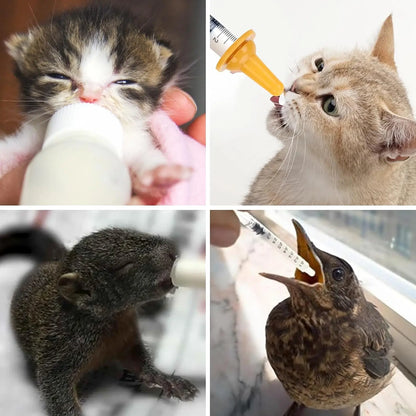 Nursing Bottle Set – Pet Bottle with Nipple – Handmade Feeding Set for Cats and Rabbits