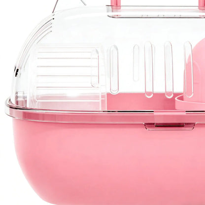 Hamster Carrier Bag Double Layer Clear Cover Outing Cage Travel Hamster Cage For Rabbits Rodents Lizards Transport Short Trip