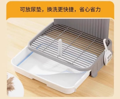Pet-specific Training Toilet Indoor Pet Cleaning Products Anti-stepping Plastic Dog Pee Pad Holder Removable Net Reusable Tray