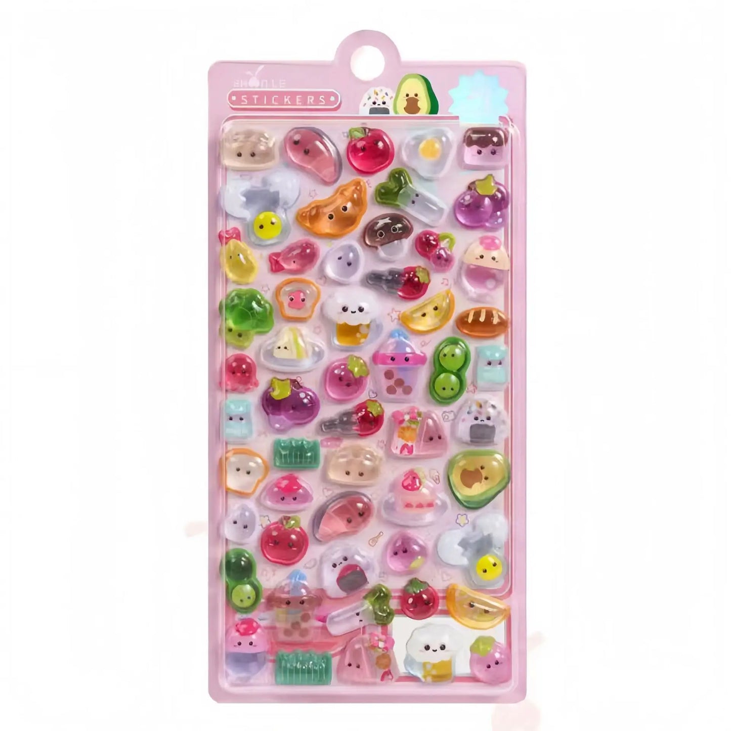 3D Food Stamping Seal Sticker | Japanese Anime Decorative Craft Stickers for Kids