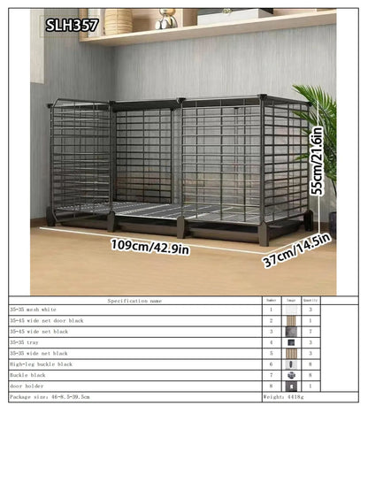 Large Indoor Rabbit Cage with Automatic Cleaning Toilet for Domestic Rabbits, Guinea Pigs, and Other Pets
