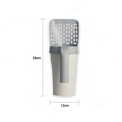 Cat Litter Shovel with Refill Bag For Pet Filter Clean Toilet Garbage Picker Cat Supply Cat Litter Scoop Box Self Cleaning Tools